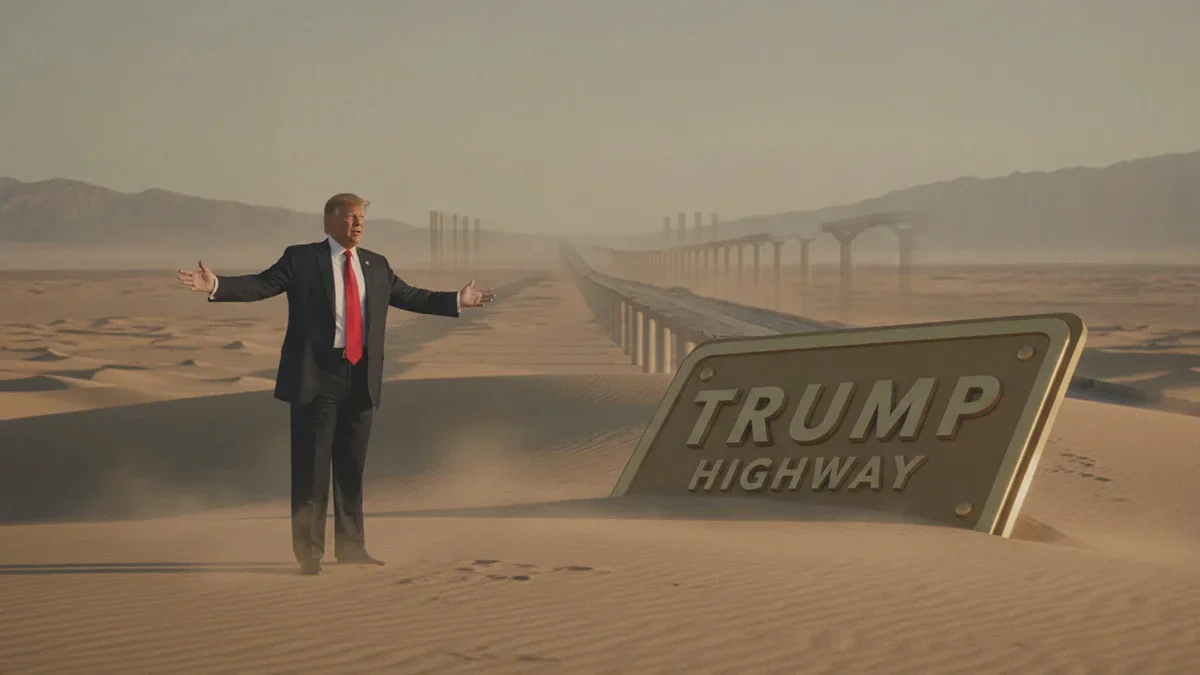 Trump rühmt sich verwirrt über einen Milliarden-Dollar-Highway nach ihm – der schlicht nicht existiert