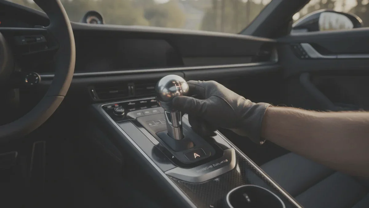Porsche stellt den genialen Schalthebel vor: funktioniert als Automatik und echtes Schaltgetriebe