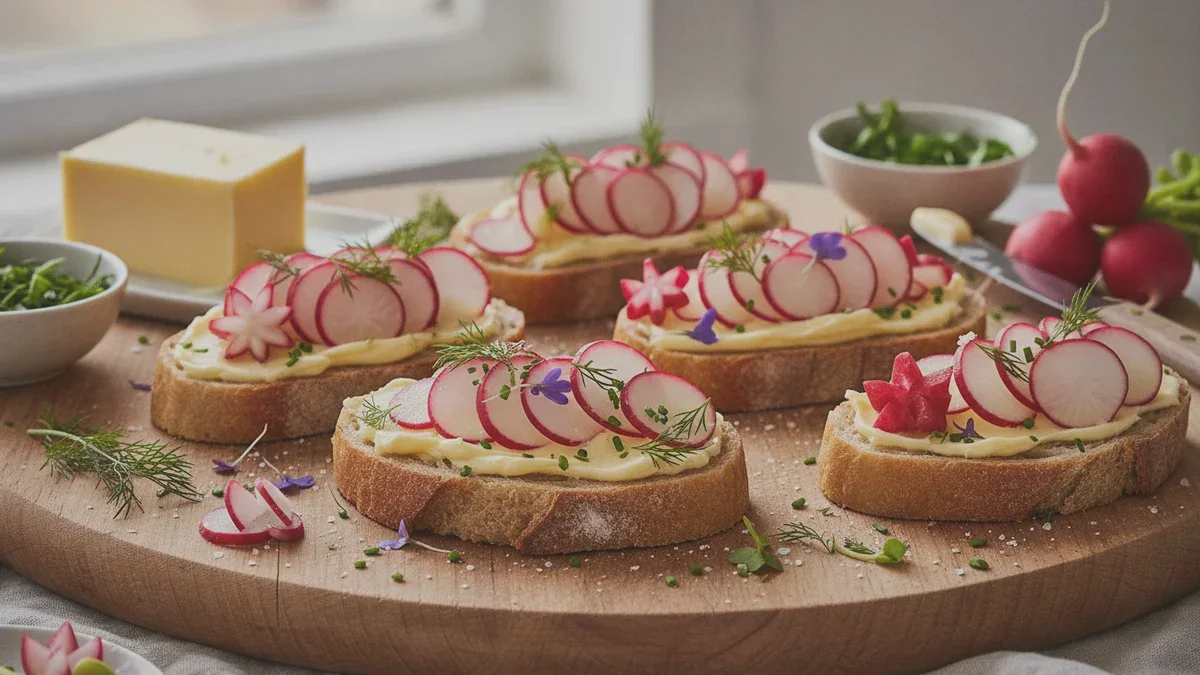 Wie man österliche Radieschen-Fingerfood zubereitet, die alle begeistern