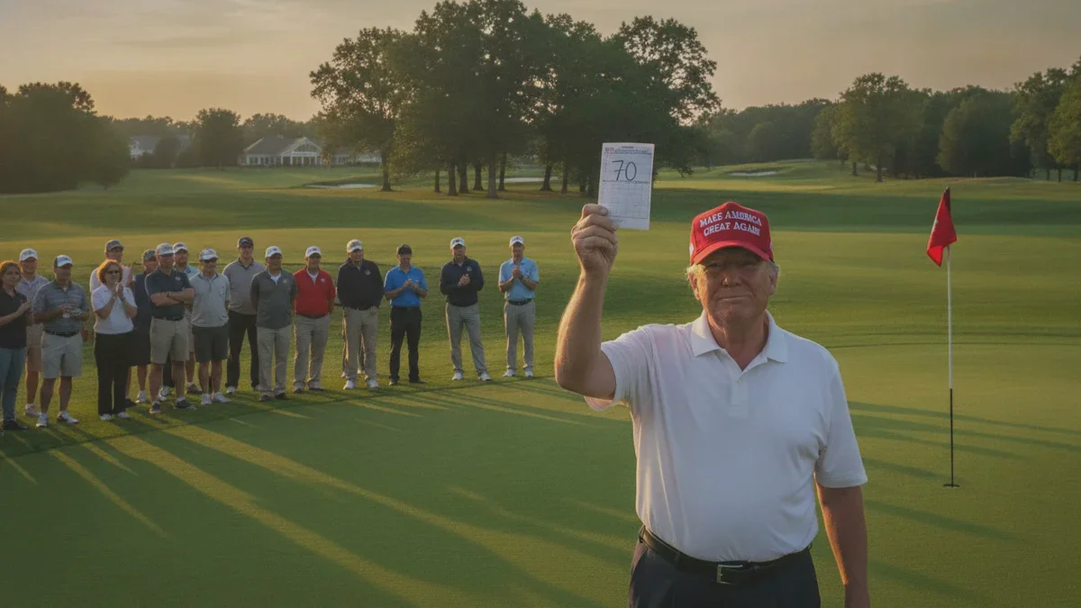Trumps Golf-Score verwirrt Experten und Fans gleichermaßen