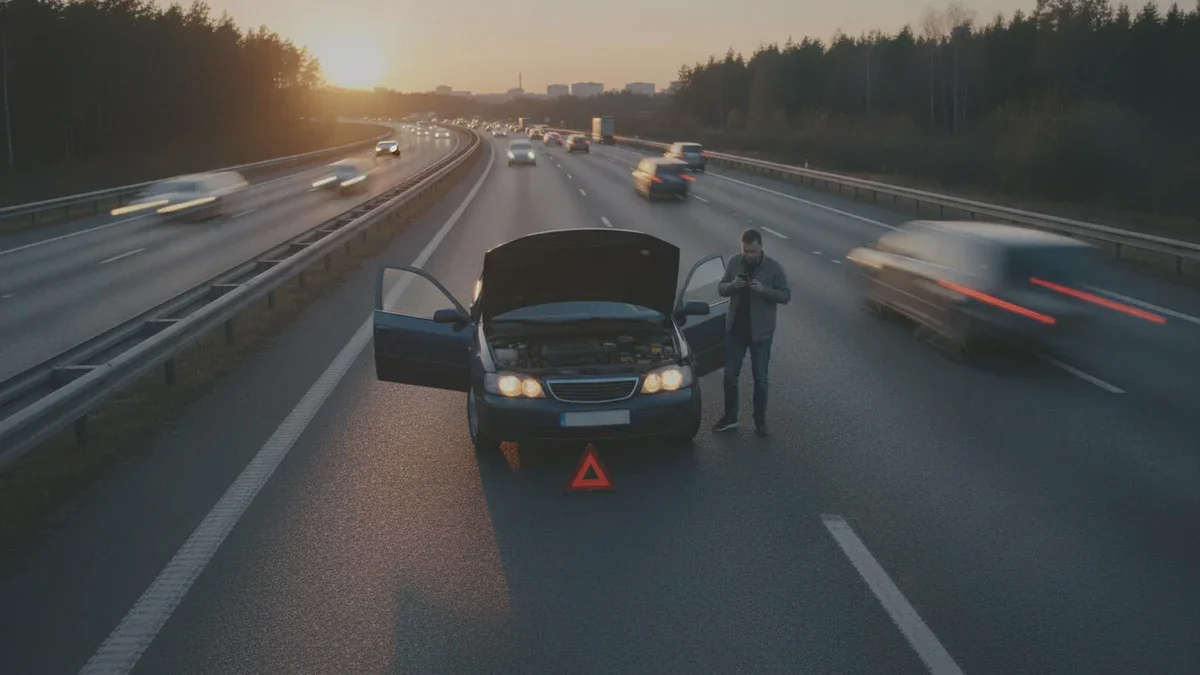 Der fatale Fehler von Autofahrern bei einem Motorschaden auf der Autobahn
