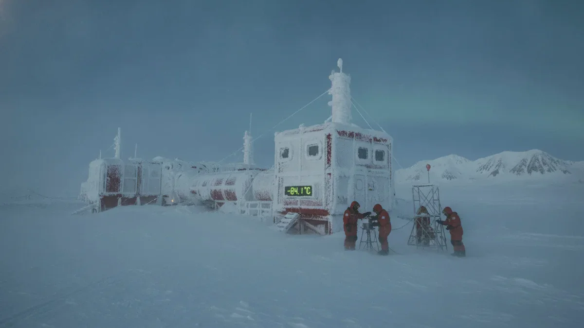 Eine Kältewelle ließ die Temperatur an der Antarktis-Forschungsstation auf –84,1 °C abstürzen