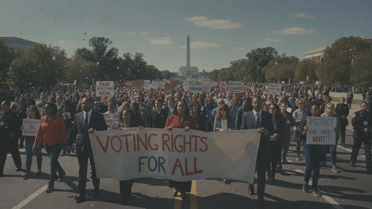 Die MLK-Familie führt einen großen Marsch auf Washington an – der Kampf ums Wahlrecht verschärft sich