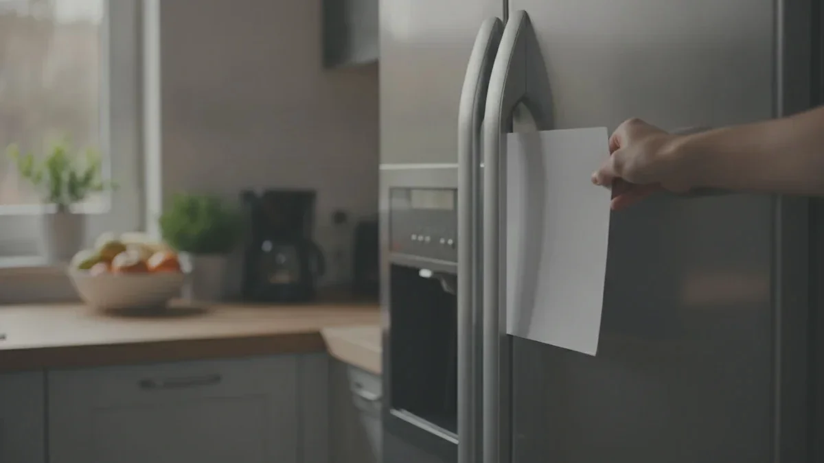 Warum es sich lohnt, ein A4-Blatt in die Kühlschranktür zu stecken